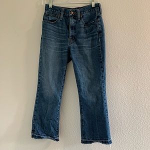 madewell retro crop bootcut flare jeans